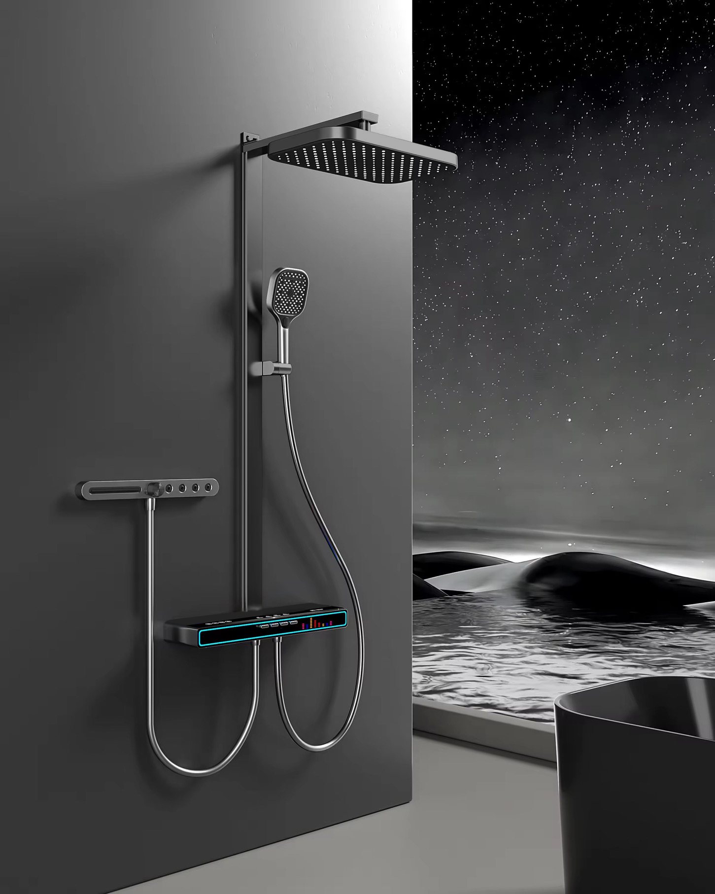 Jambath™ shower column